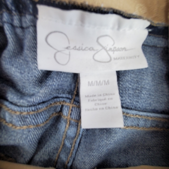JESSICA SIMPSON Skinny Maternity Jeans Blue Sz Medium (8-10) - Picture 5 of 7